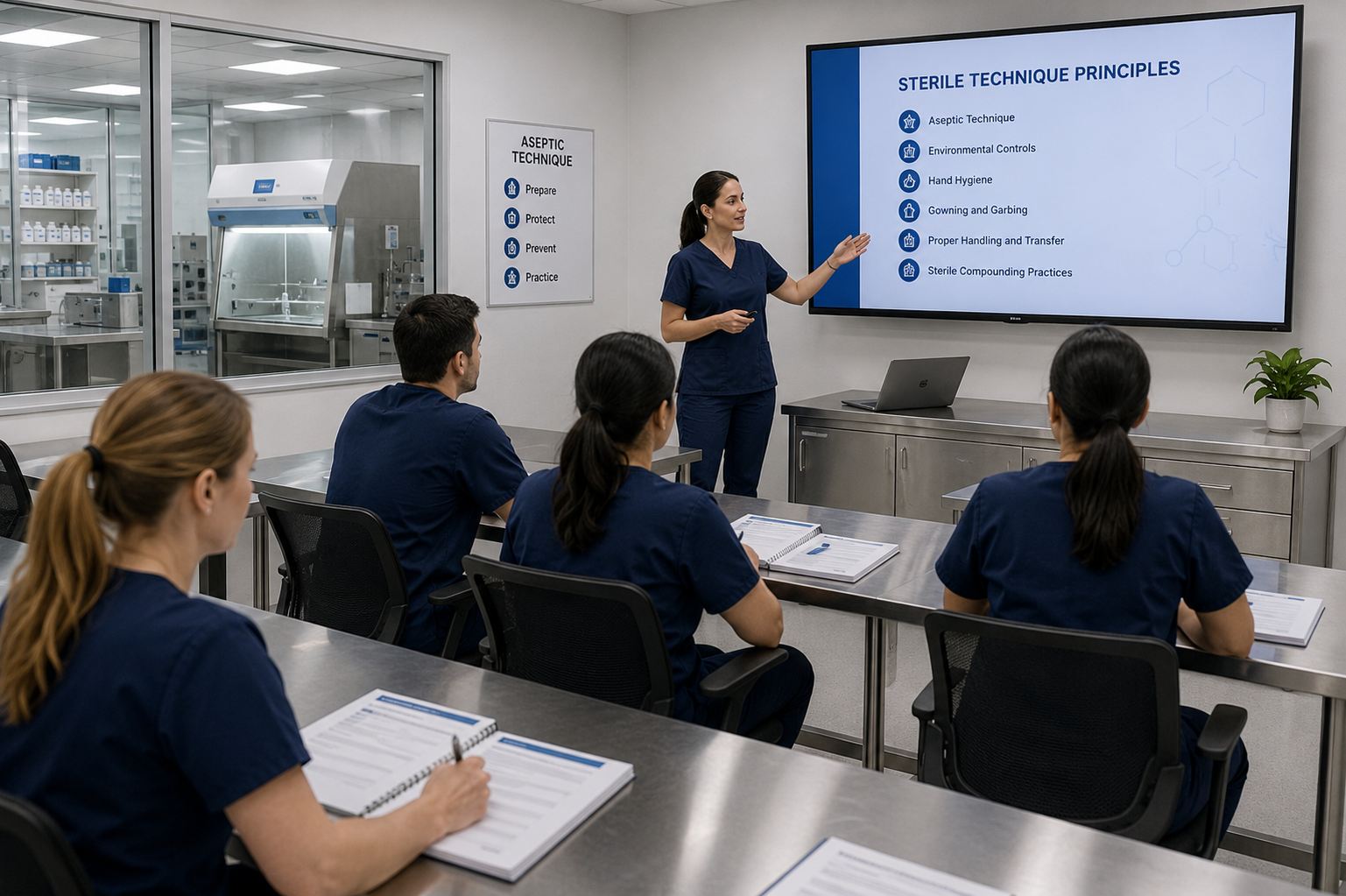 Staff training session